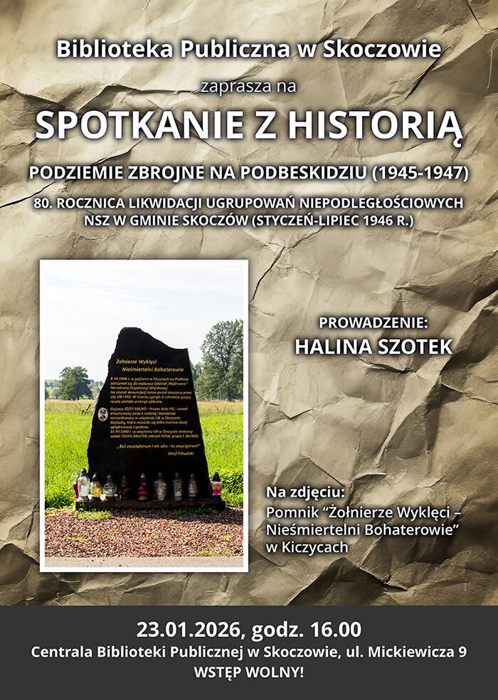 Grafika przedstawia plakat spotkania Grafika przedstawia plakat spotkania